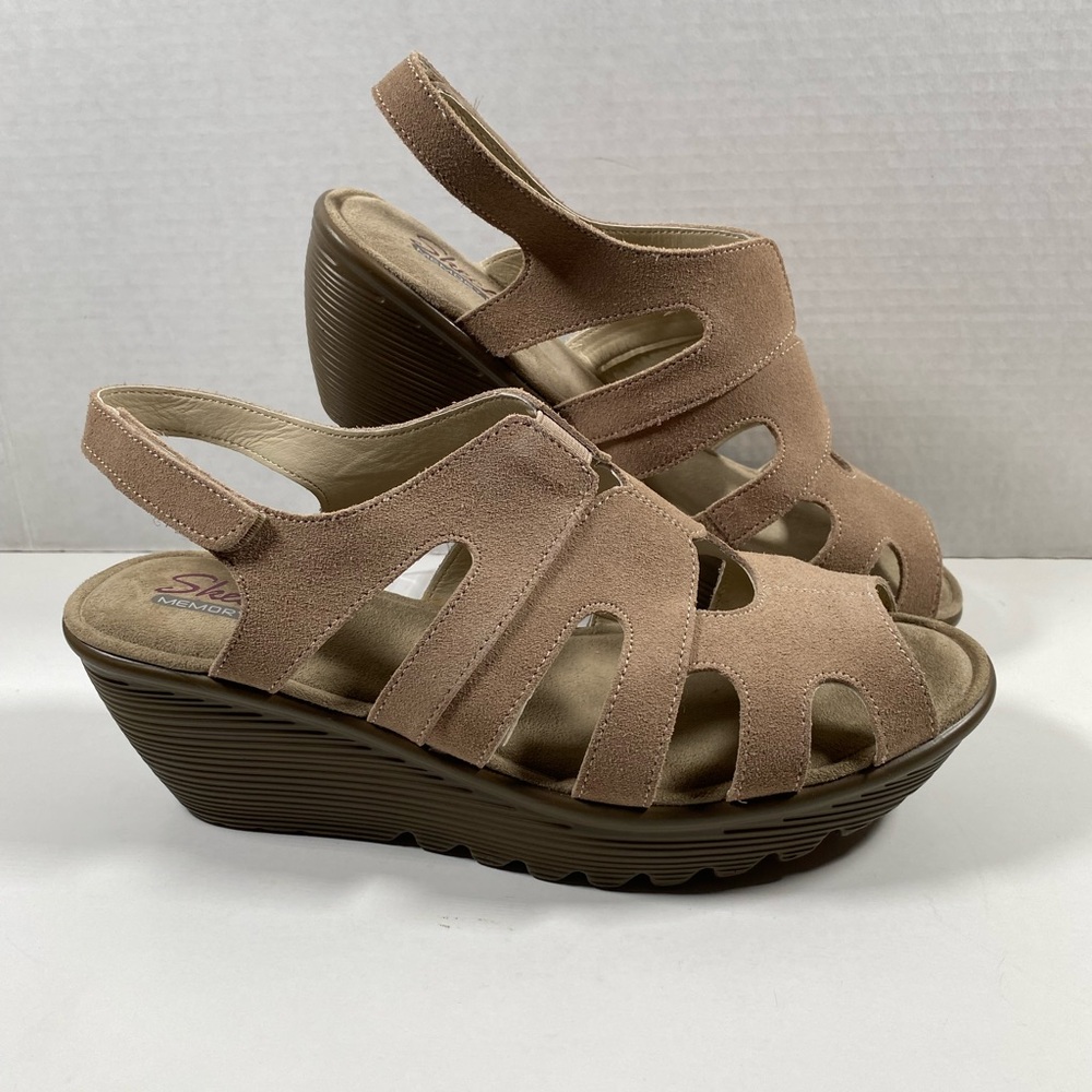 Skechers Memory Foam Parallel Stylin Wedge Heel S… - image 1